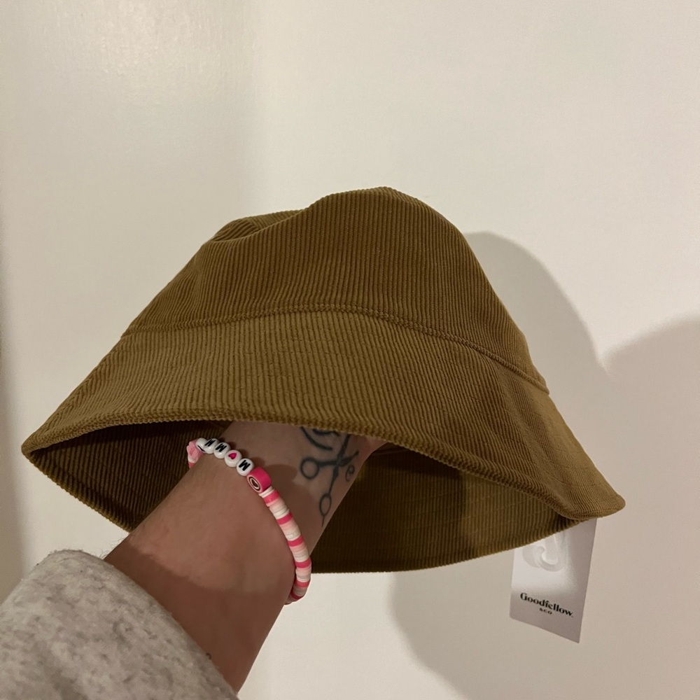 Unisex goodfellow & Co L/XL Corduroy Bucket Hat in Caramel Brown NWT